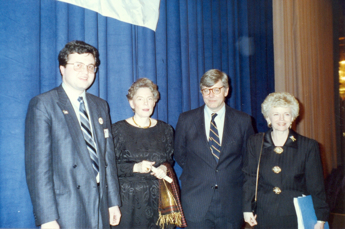 DOBROSLAV PARAGA, LYNNE CHENEY, DAVID KEENE AND JEANE KIRKPATRICK