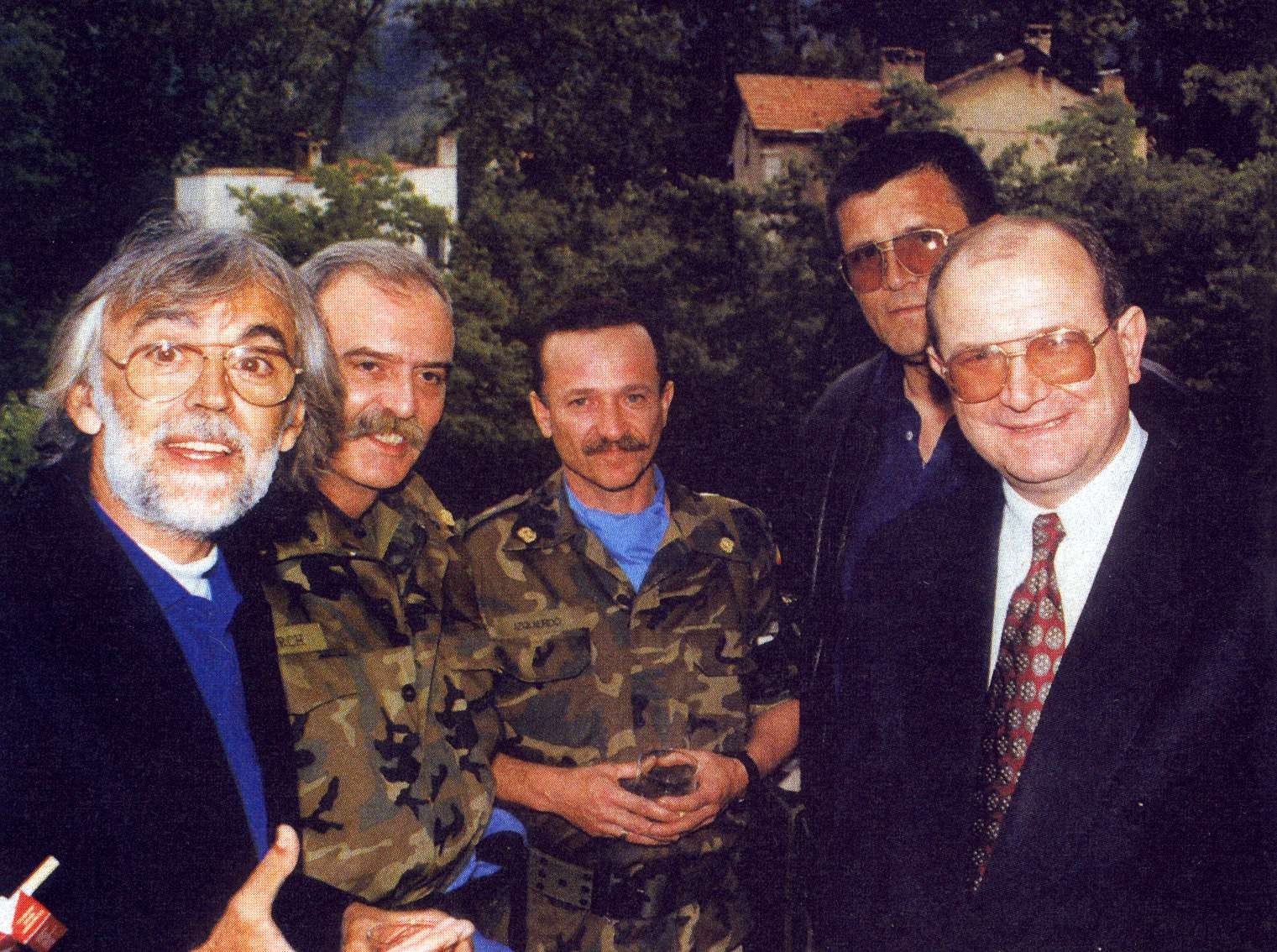 Mate Granic Croatian foreign minister and war criminals and killers Mladen Naletilic Tuta and Ivan Andabak