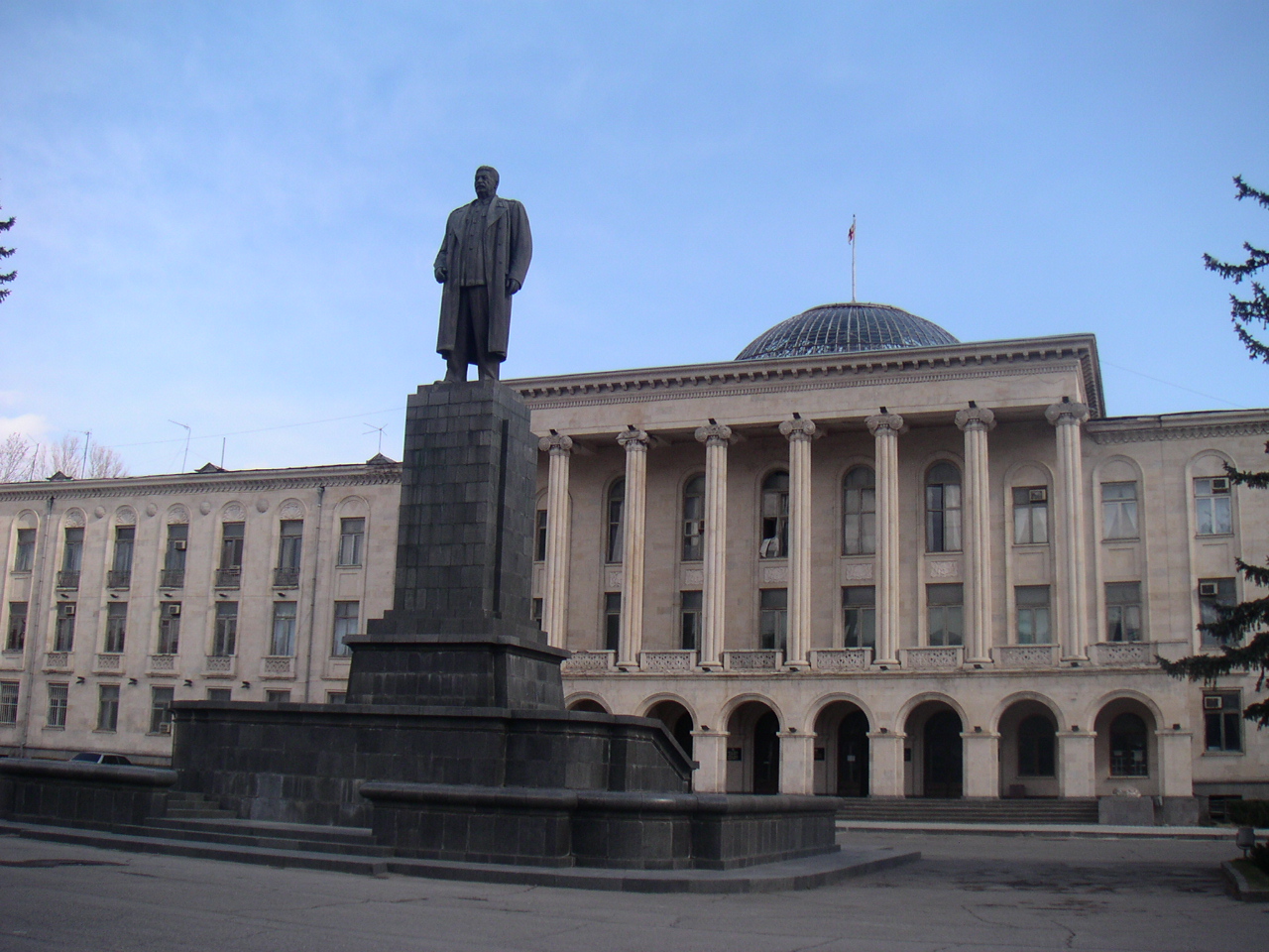 MONUMENT OF STALIN UNTIL TODAY FREELY STANDS IN GEORGIA